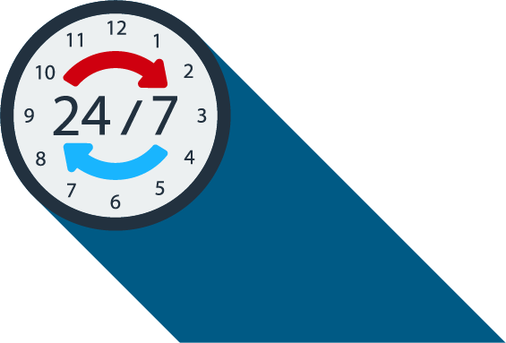 Total Enviro Services Is Available 24/7 - Stock Illustration (565x383)