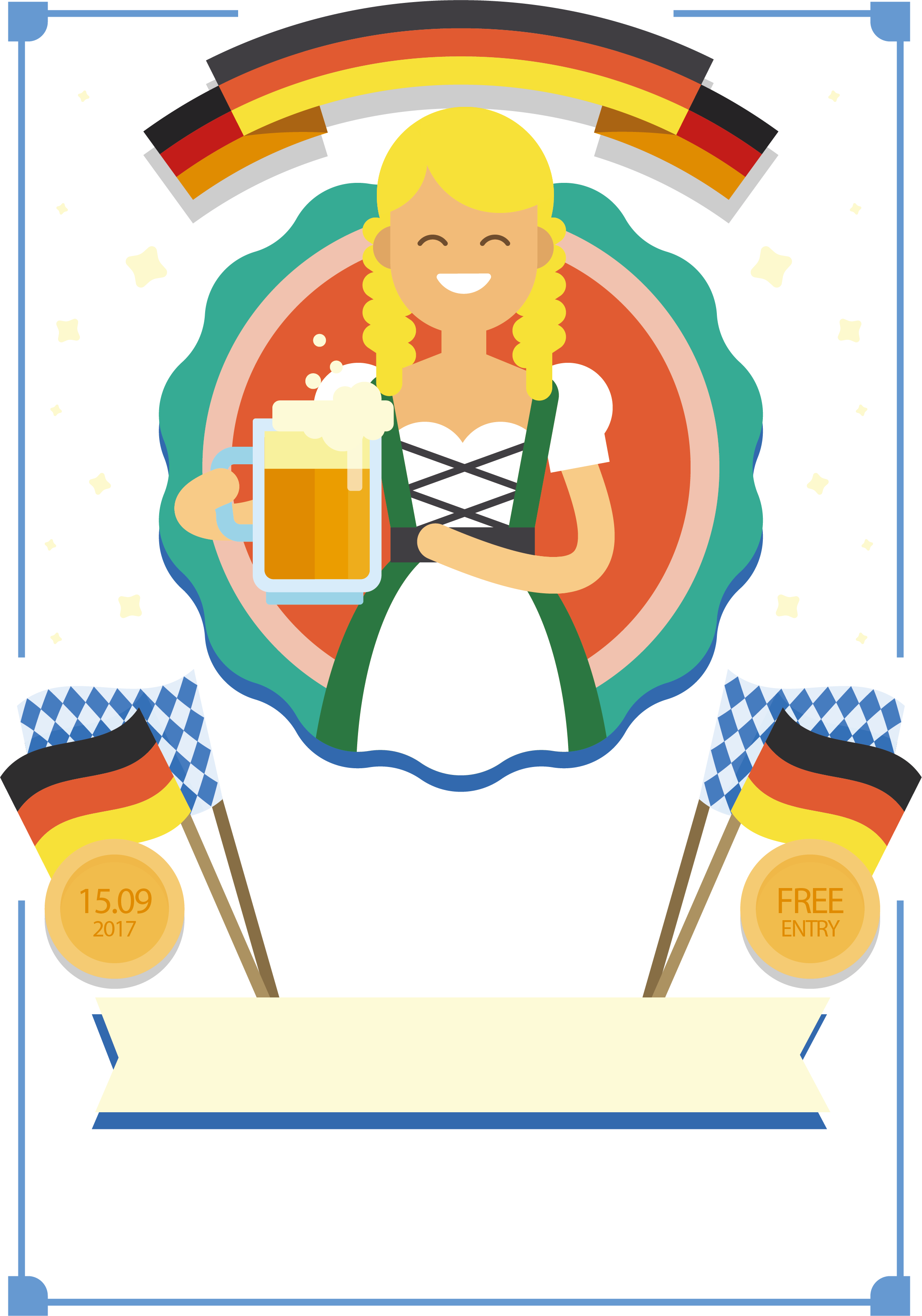 Oktoberfest Beer Germany Illustration - Vector Graphics (2207x3152)