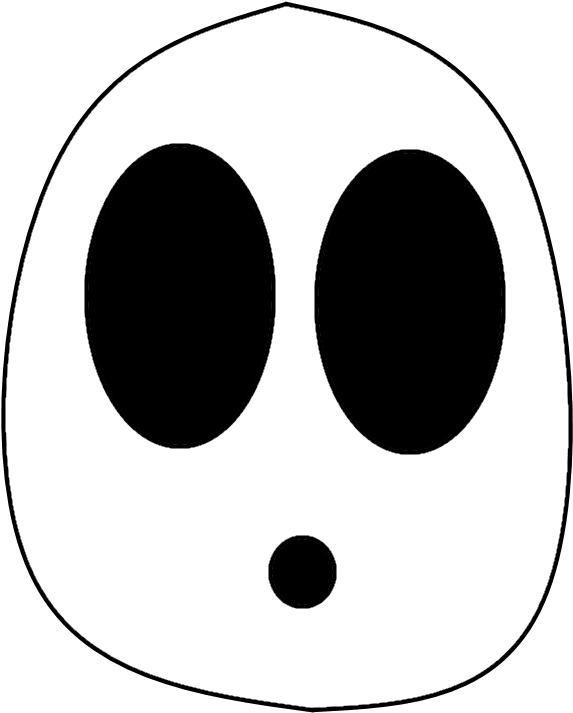 Just A Shy Guy Mask By Mrtheamazingdude - Shy Guy Mask Png (595x717)