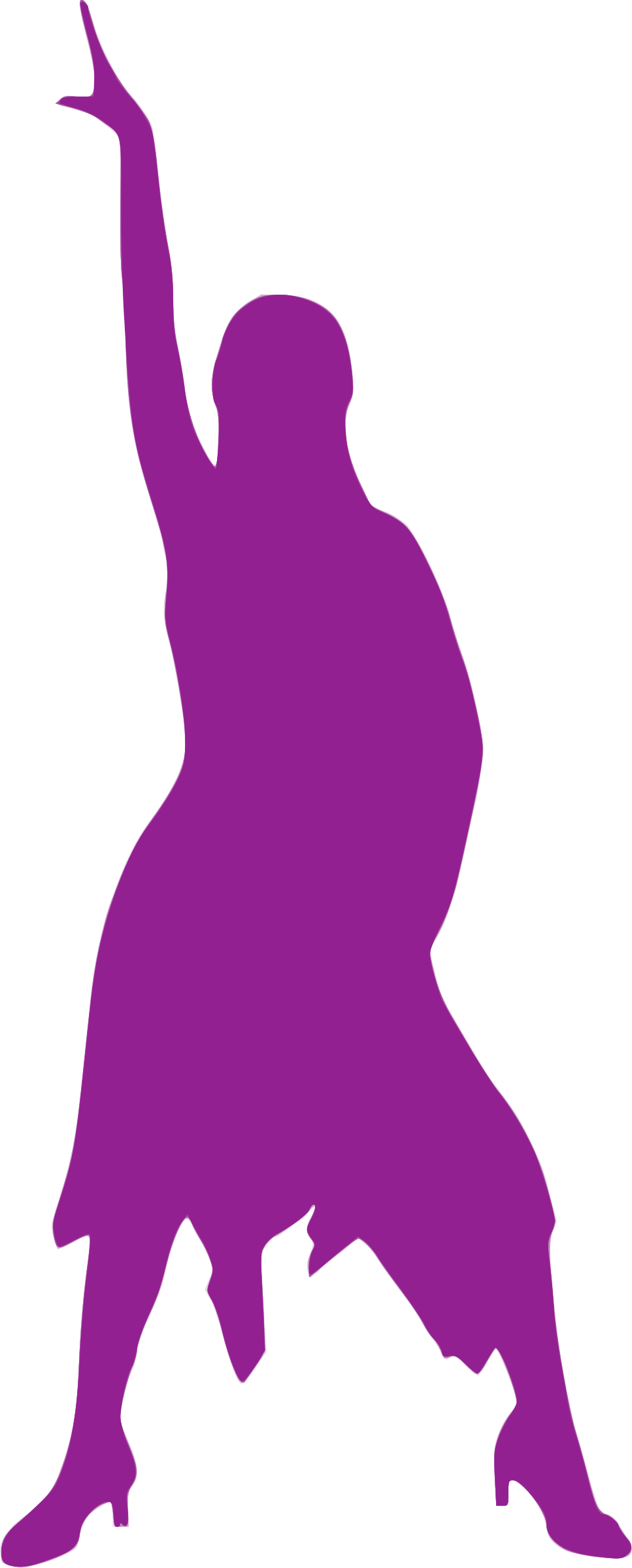 Silhouette Dance Clip Art - Silhouette Dance Clip Art (967x2400)