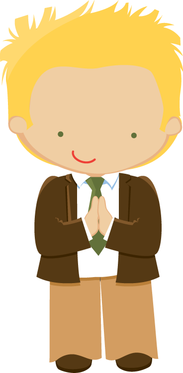 Menino Orando - Clipart Communion Boy Png (368x747)