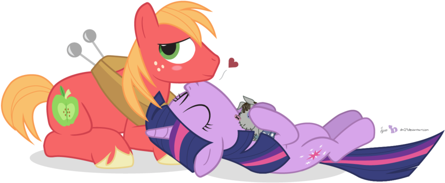 Big Mac Gives It Back By Dm29 - Big Mac X Twilight Sparkle (900x400)