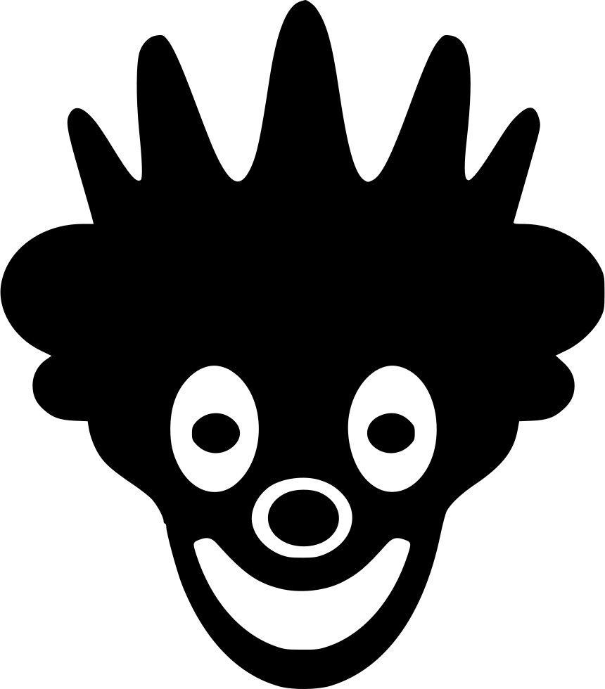 Mask Hero Smile Face Woman Comments - White Clown Icon Png (860x980)