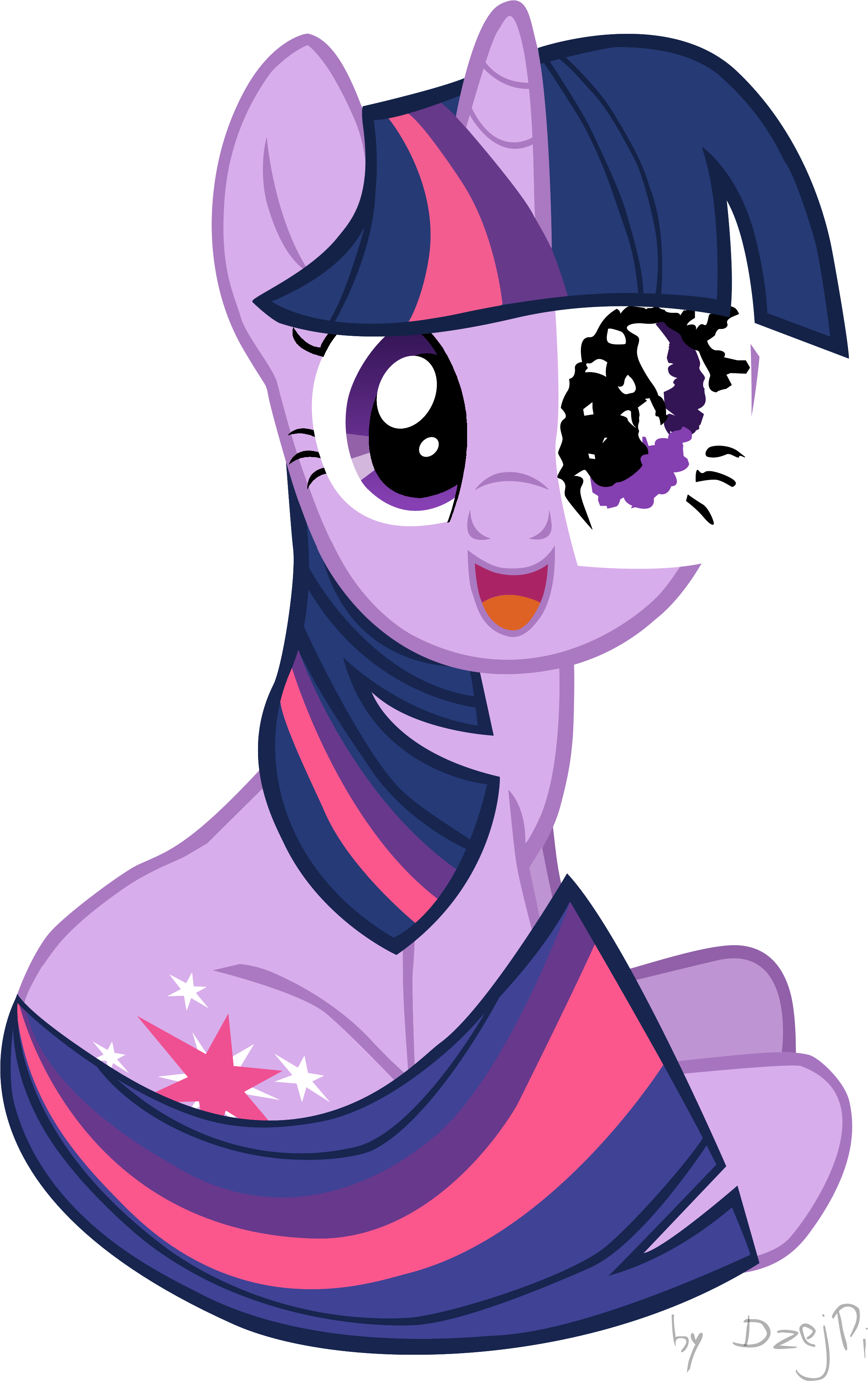 Twilight Sparkle Eyes Twilight Sparkle With - Cartoon (2952x4000)