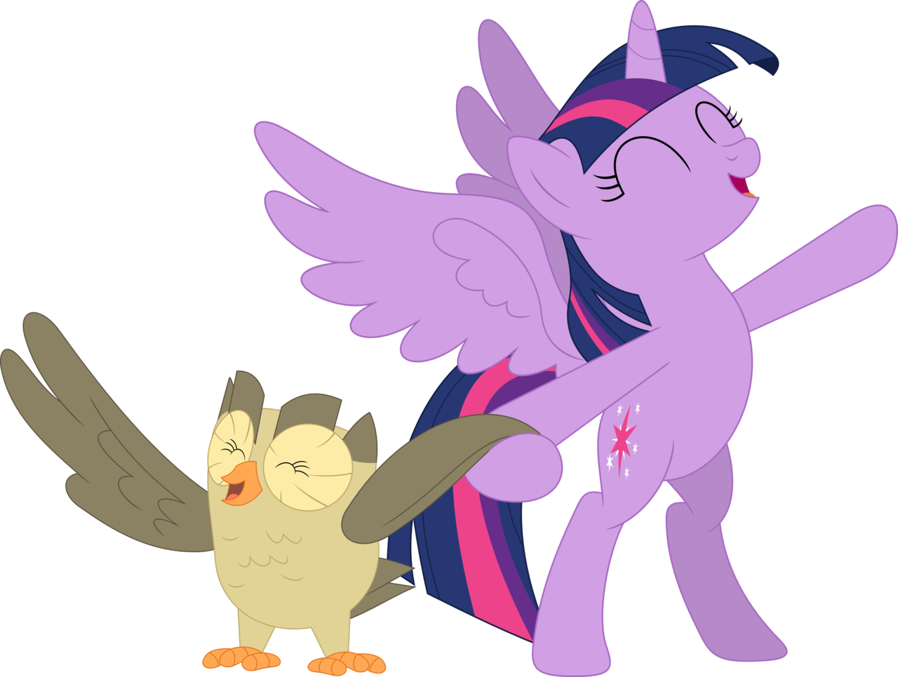 Eyes Closed, Female, Mare, Owlowiscious, Pet, Pony, - Cartoon (1280x965)