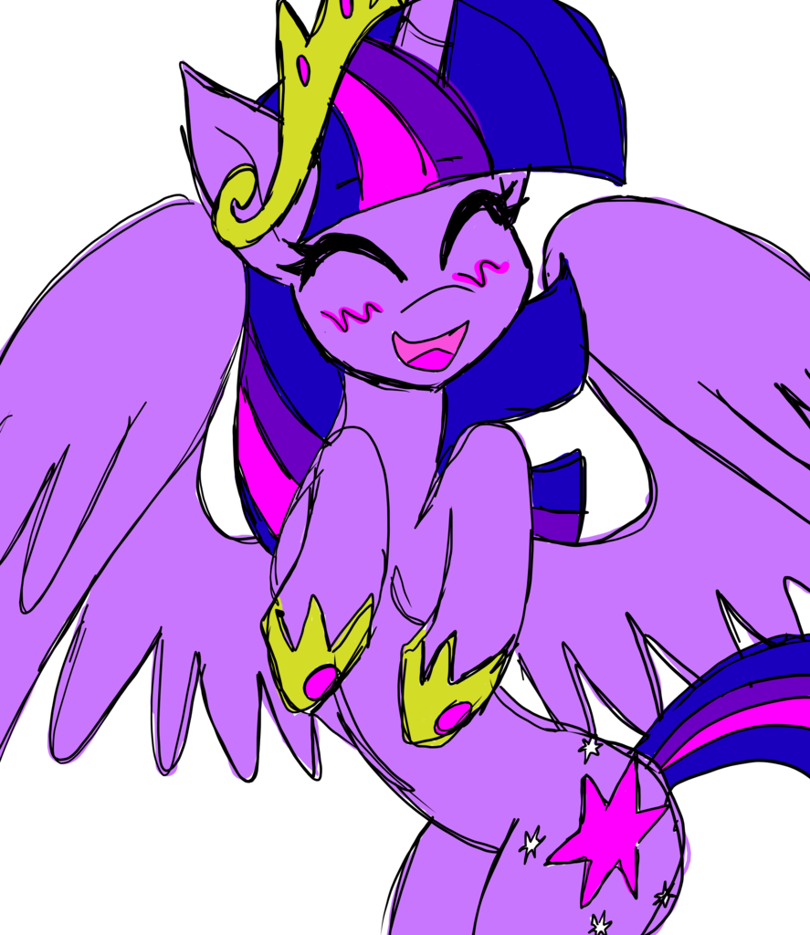 Katkathasahathat, Big Crown Thingy, Bipedal, Blushing, - Cartoon (887x1024)