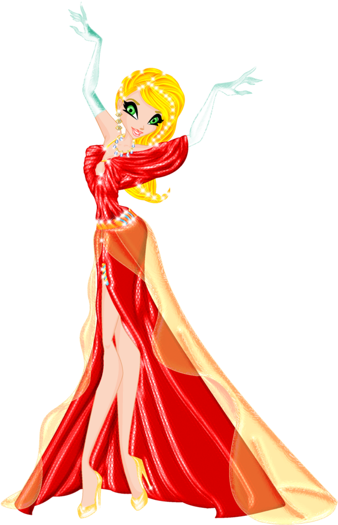 Winx Club Ball Gowns - Winx Club Ball Dress (762x1048)
