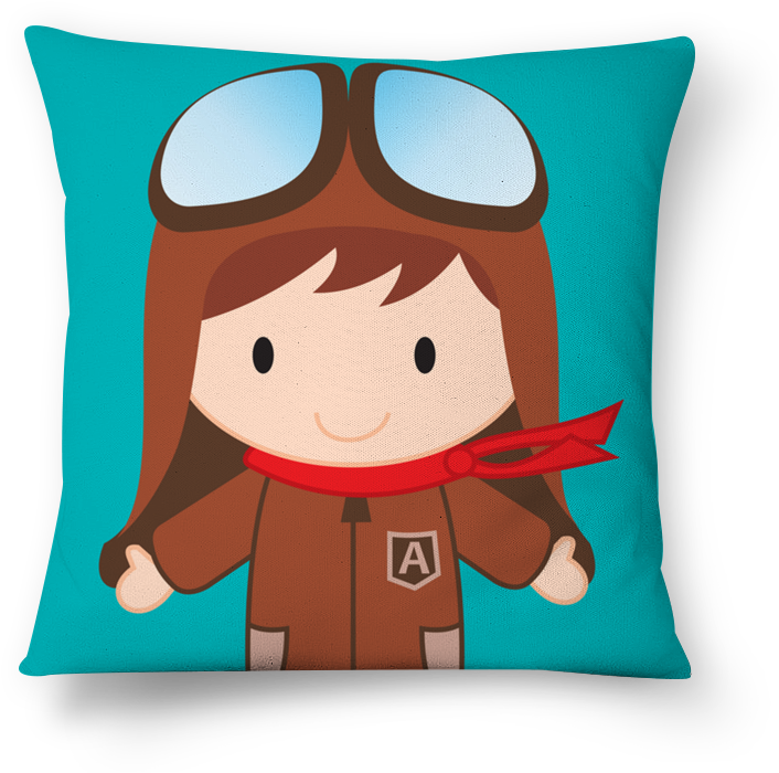 Almofada Aviador Retro Menino De Hang A Printna - Cushion (800x800)