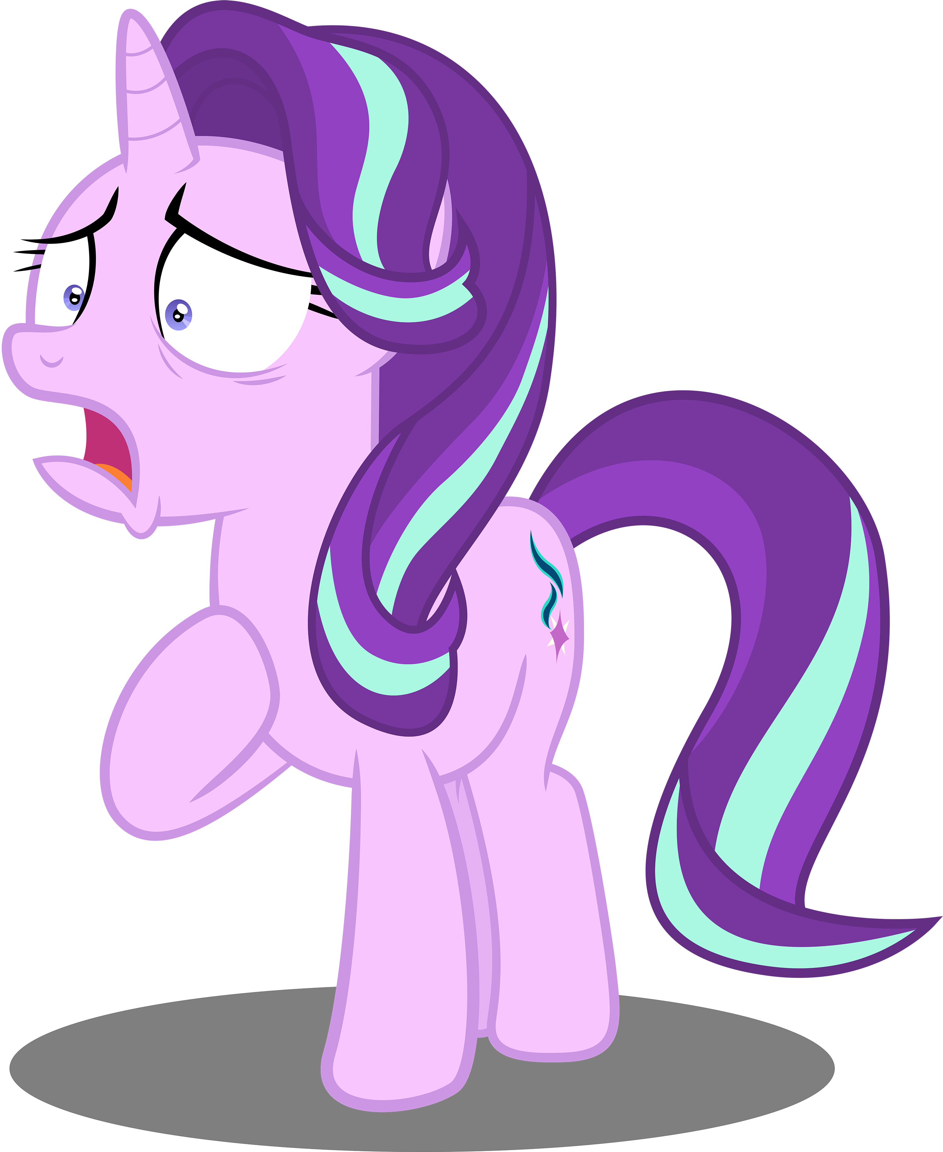 Starlight Glimmer Is Horrified By Spellboundcanvas - Mlp Starlight Glimmer Scared (3000x3666)