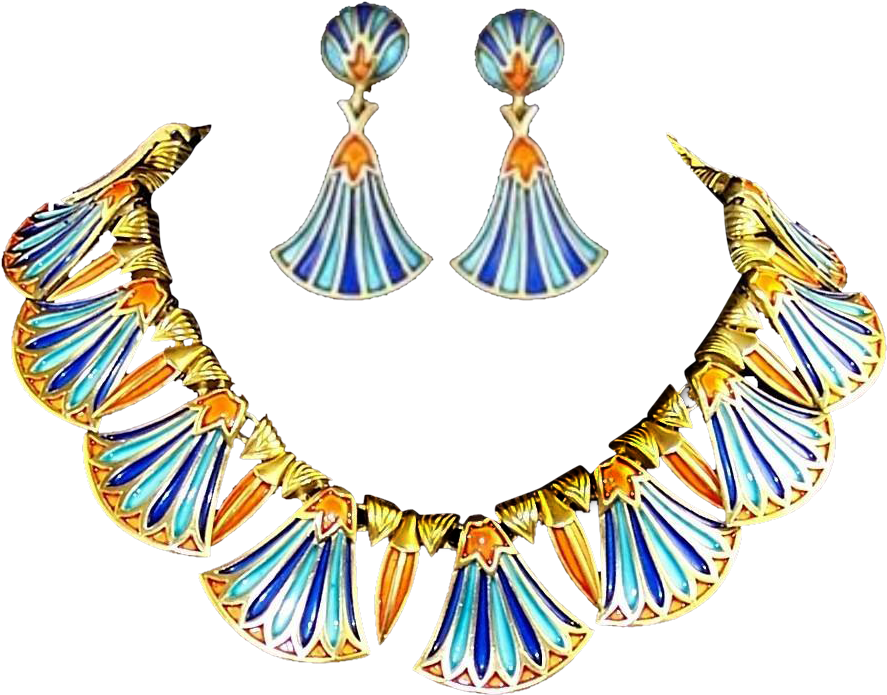 Trifari 'alfred Philippe' 'egyptian Revival' Coral, - Necklace (886x886)