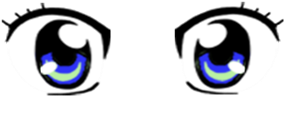 Normal Blue Anime Girl Eyes - Anime Girl Eyes Png (420x420)