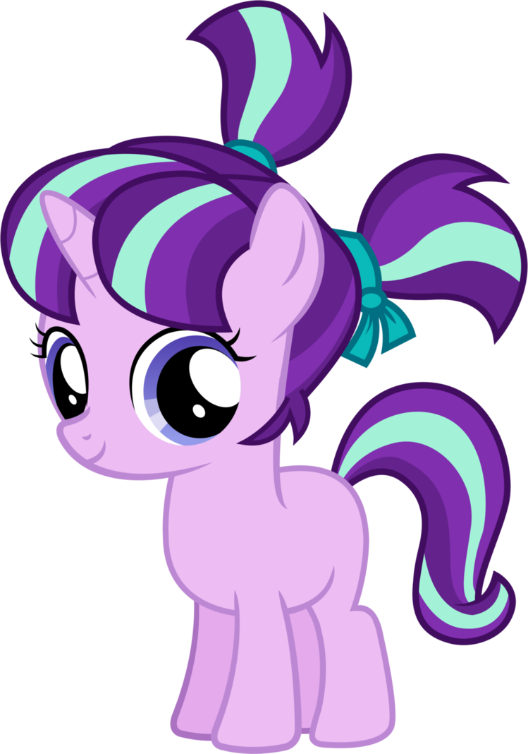 Starlight Glimmer Filly Happy Vector By Nsmah - My Little Pony Starlight Glimmer Filly (749x1068)