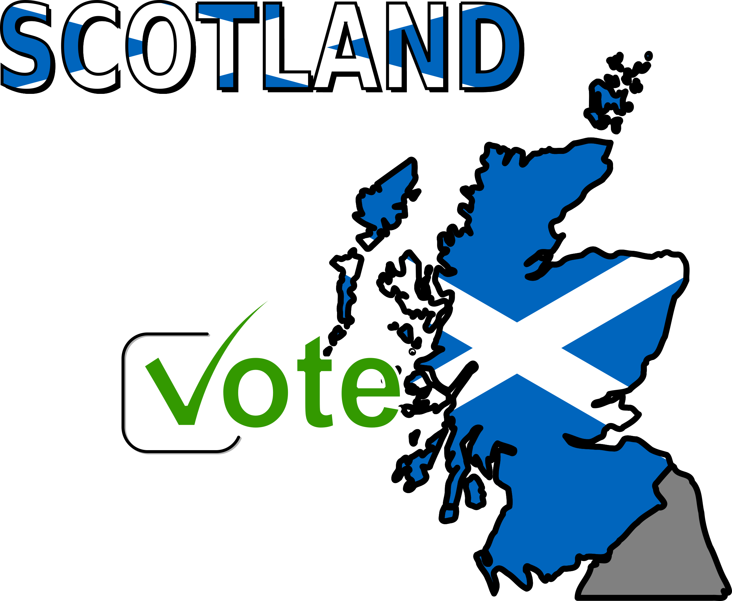 Scotland Vote - Map Of Uk (2400x1972)
