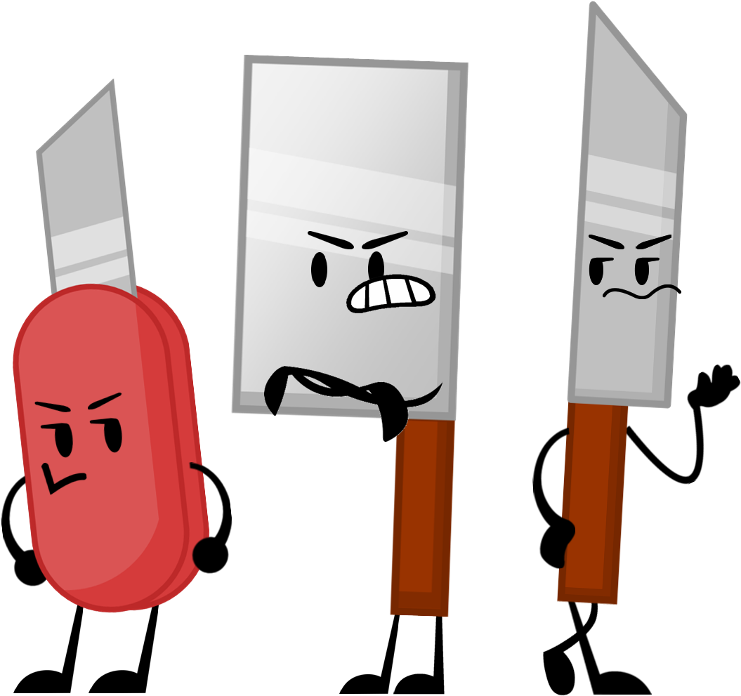 The Sharp Siblings - Bfdi Pocket Knife (1124x1017)