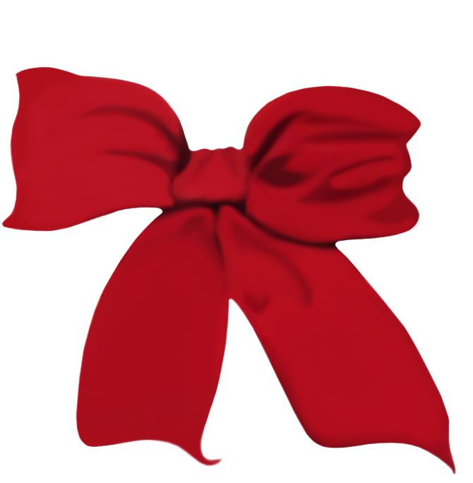 A Red Christmas Bow Img 2731 By Wdwparksgal-stock - Clip Art (800x800)