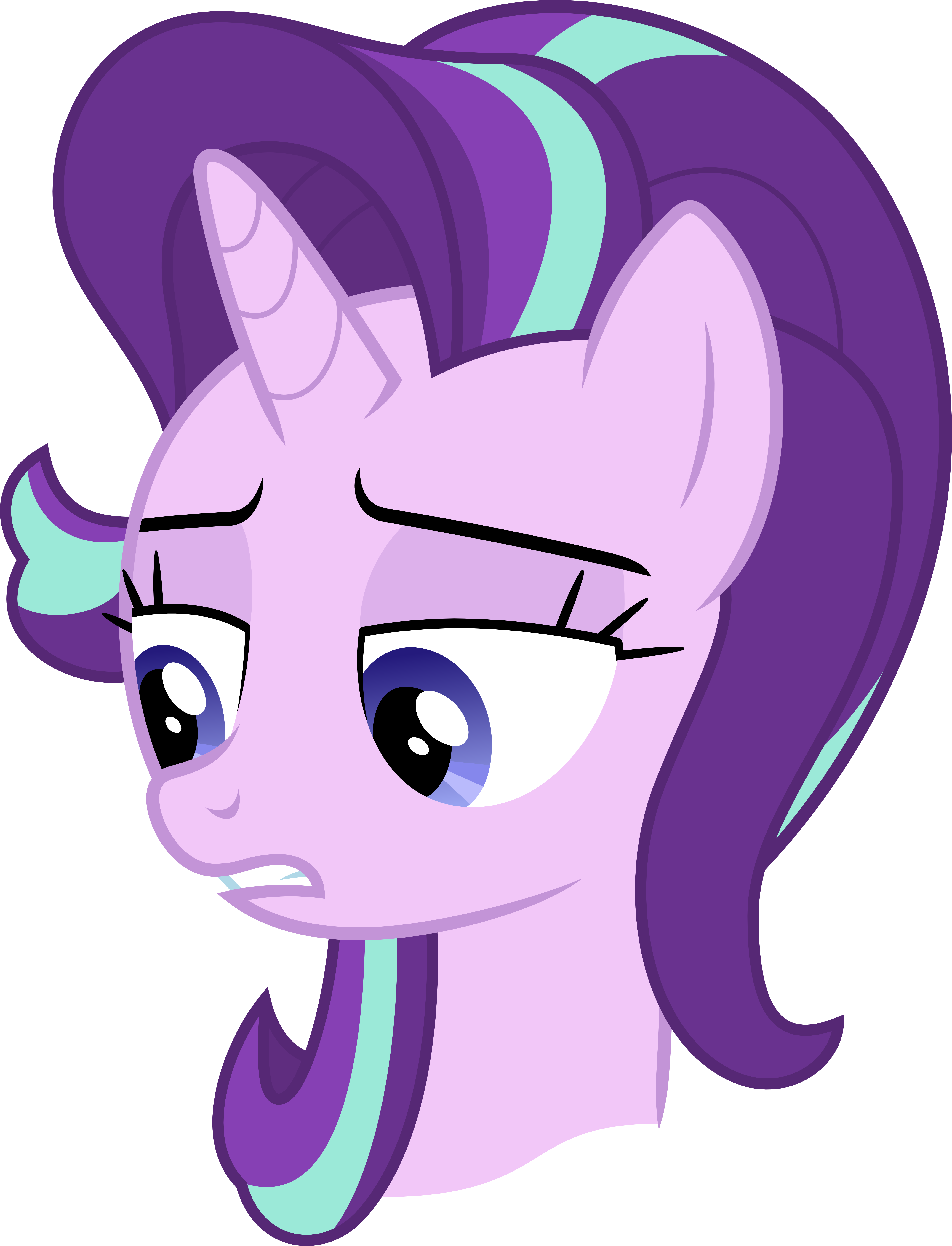 Starlight Glimmer New Mane Style By Chrzanek97 - Mlp Starlight Glimmer Not Amused (5117x6693)