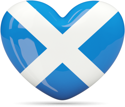 Scottish Flag Heart Png (640x480)