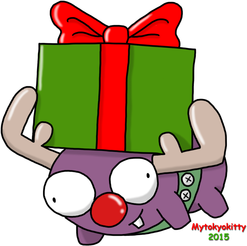 Christmas With Mini Moose By Mytokyokitty - Christmas With Mini Moose By Mytokyokitty (906x881)