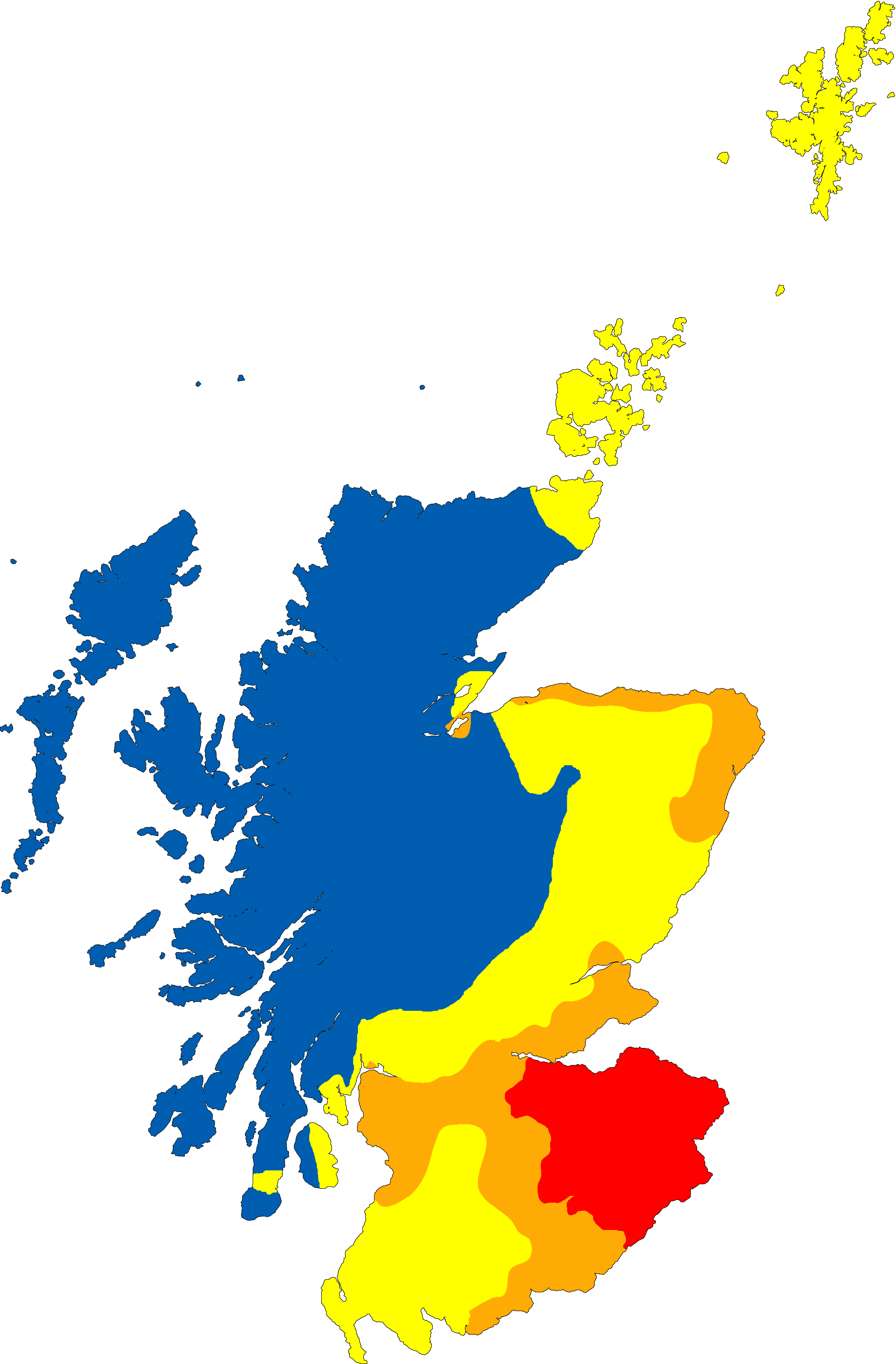 History Of Scots In Scotland - Scotland Map Vector (2000x3043)