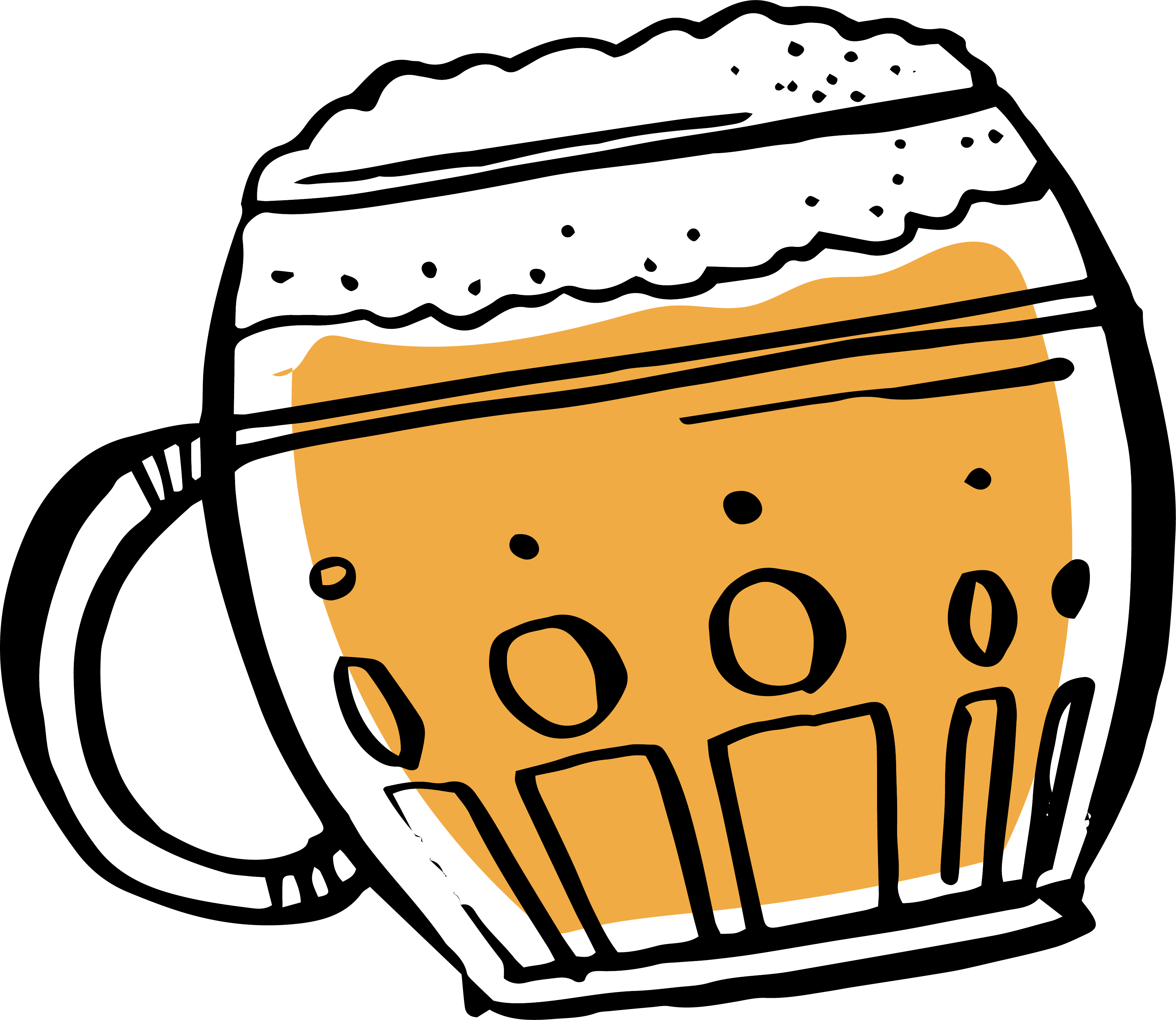 Beer Glasses Oktoberfest Beer Head - Beer Glasses Oktoberfest Beer Head (3647x3164)