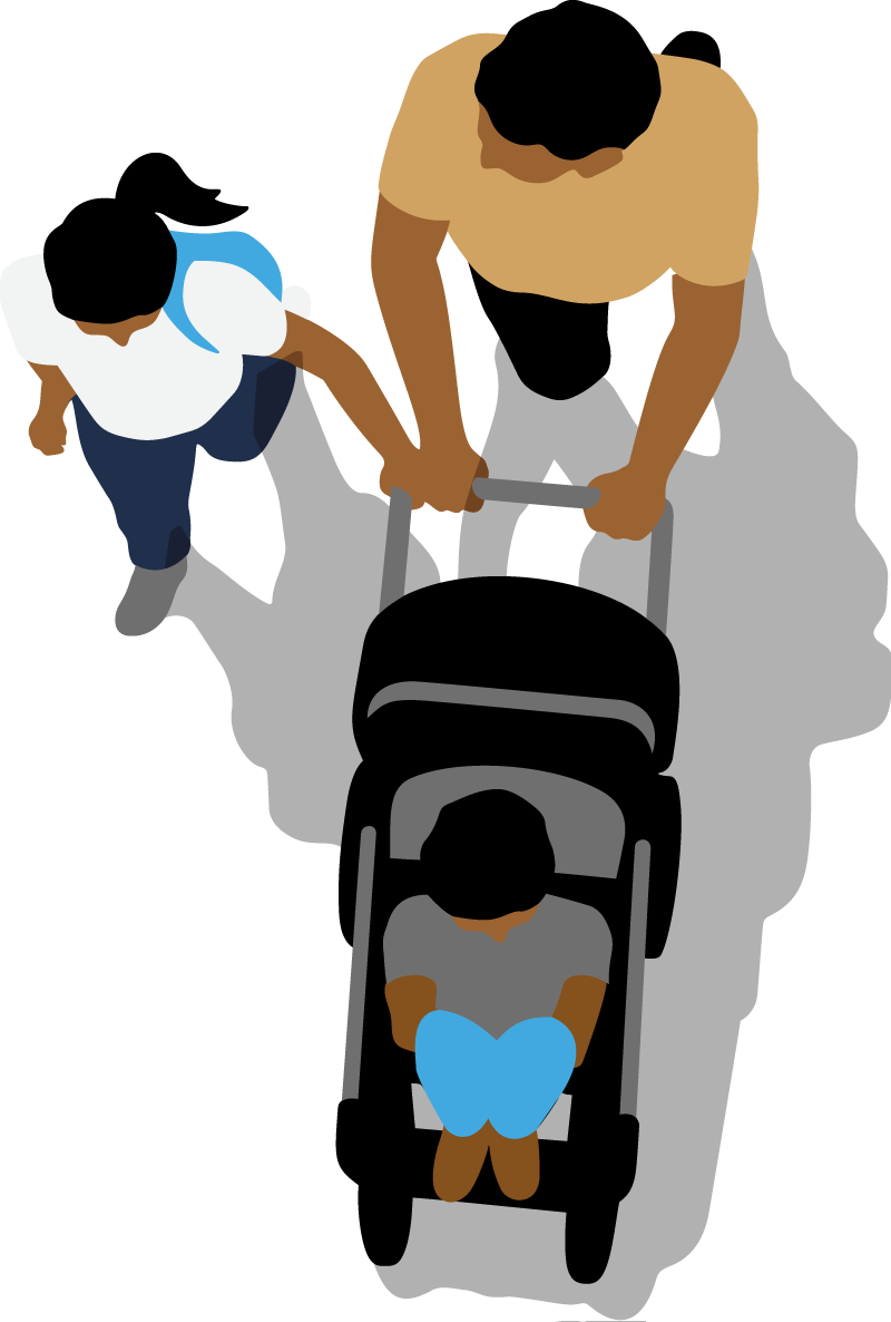 Dad And Pushchair - Father (800x1186)