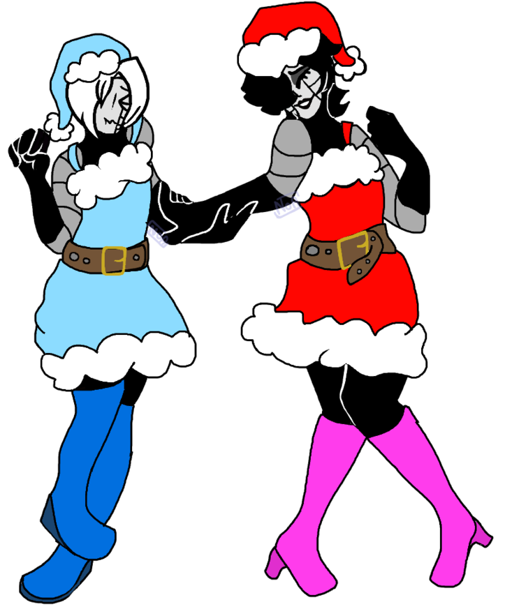 [u N D E R T A L E] In The Christmas Spirit By Cloudlesssora - Cartoon (894x894)