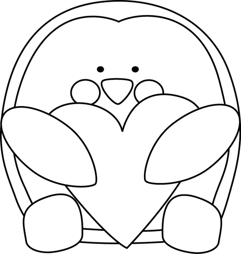 Valentine Clip Art Black And White 9 - Valentine Clip Art Black And White 9 (474x500)