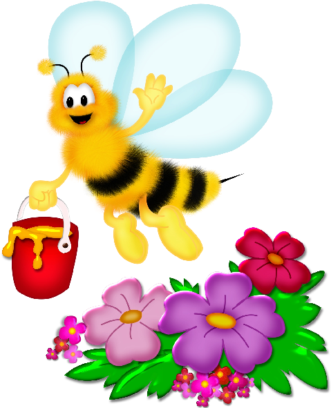 Funny Cartoon Valentine Love Heart Honey Bees Cartoon - Bee (600x600)