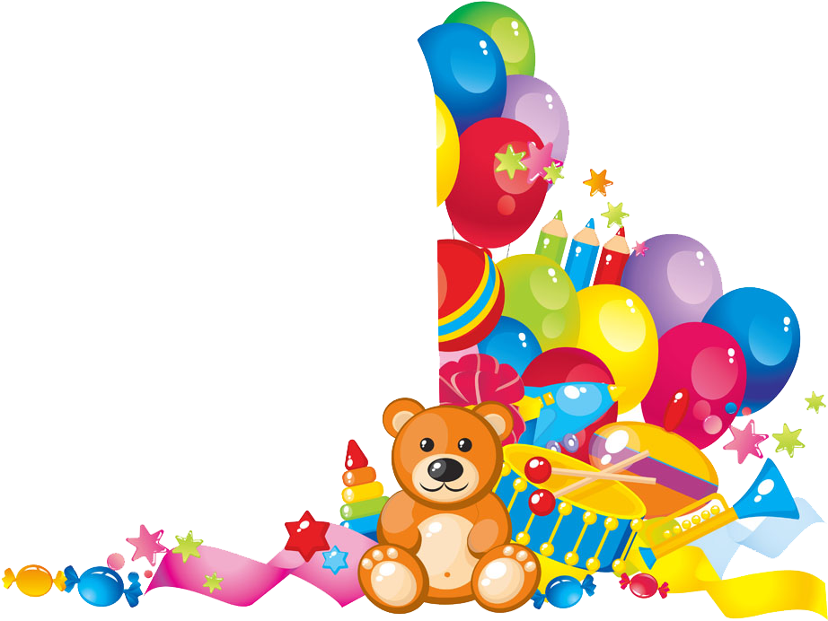 Stock Photography Toy Picture Frame Illustration - Baby Teddy Bear With Balloon Png (1000x740)
