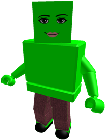 Lime Woman Face Blockhead Colorbot - Roblox T Shirt Jacket (352x352)
