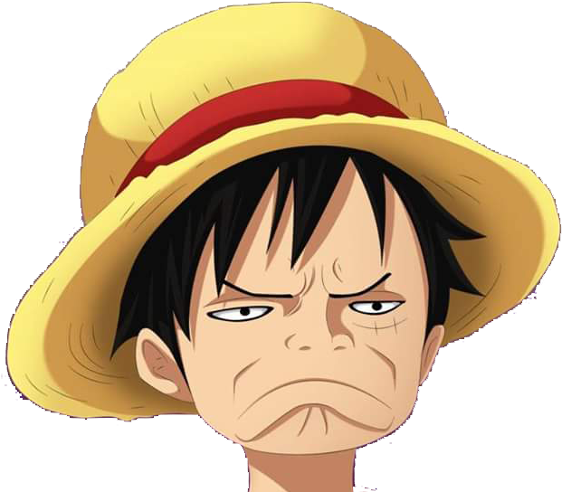 Kumpulan Muka Kartun / Anime Siap Pasang - Funny Luffy (720x565)