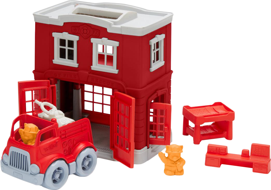 Green - Green Toys Fire Station Playset (1048x736)