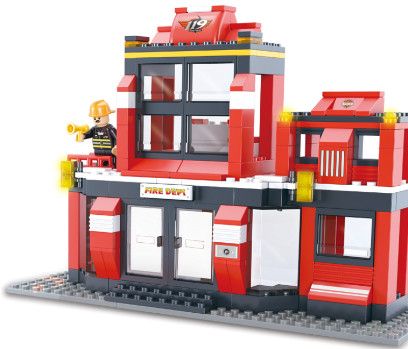 Sluban Complete Mission 693 Fire Alarm Parts (800x800)