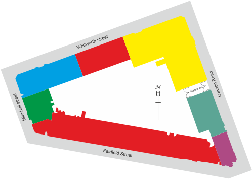 Plan Showing The Layout Of The Building - London Road Fire Station (540x382)
