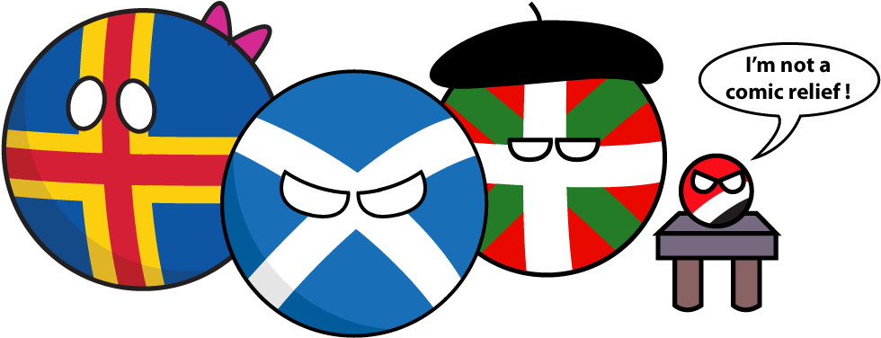 Aalandball Scotlandball Basqueball And Sealandball - Countryballs Sealand (1024x500)