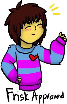 Frisk Approved By Sweaterkitty-fluff - Cartoon (307x409)