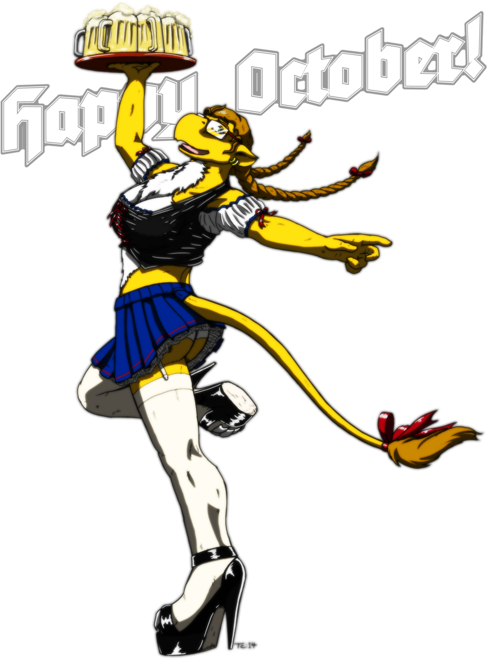 Oktoberfest Role 2014 By Tristikov Oktoberfest Role - Cartoon (1024x1408)