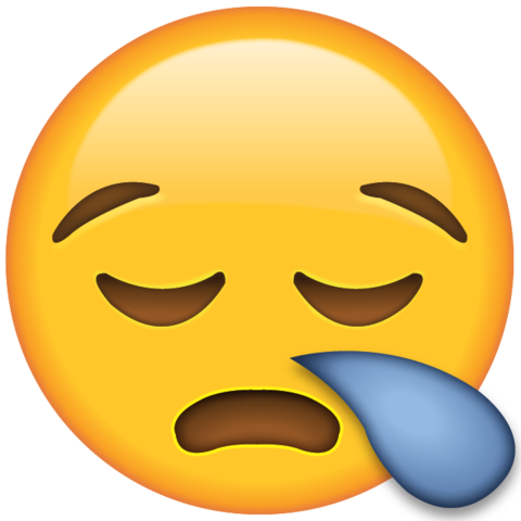 Download Sleeping With Snoring Emoji Icon - Sad Emoji (600x600)
