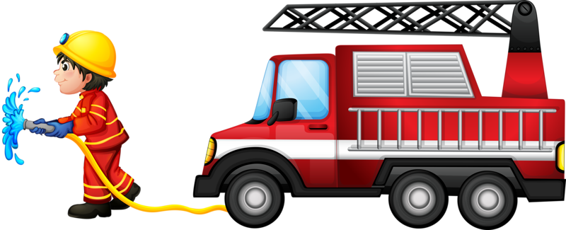 Fire Engine Firefighter Fire Station Royalty-free Clip - Fire Engine Firefighter Fire Station Royalty-free Clip (800x325)