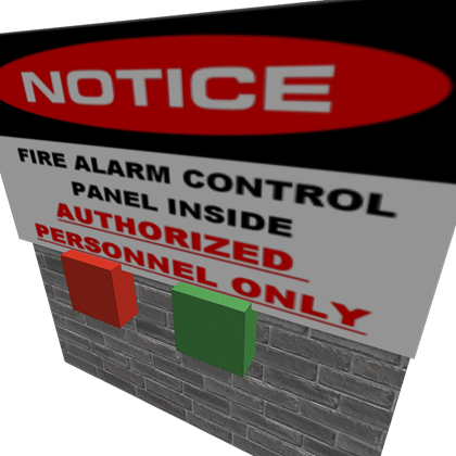 Fire Alarm For Fire Station - Label (420x420)