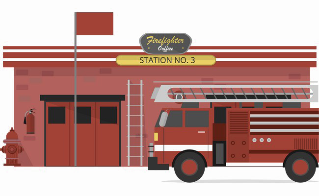 Fire Brigade Truck Png Photo - Firefighter (650x400)