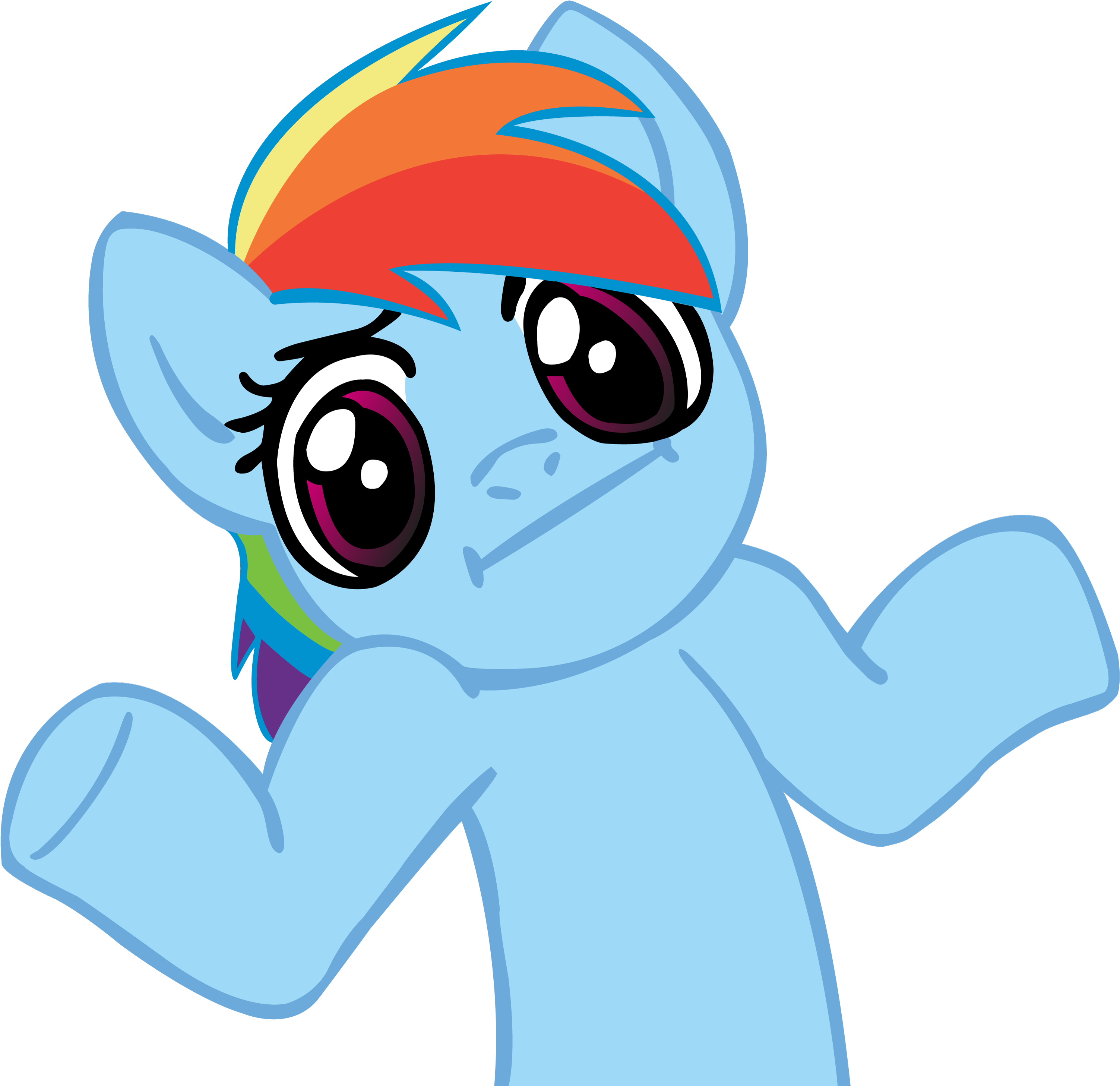 Yeah - - Rainbow Dash I Don T Know (3072x3000)