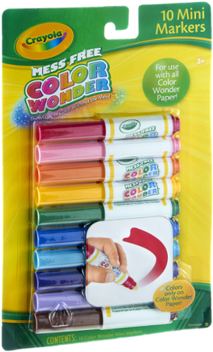 Crayola Markers Png Www Imgkid The Image Kid Has It - Crayola Color Wonder Mini Markers 10/pkg- (600x600)