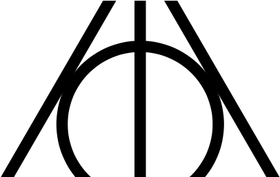 Transparent Background Deathly Hallows Symbol Png (488x256)