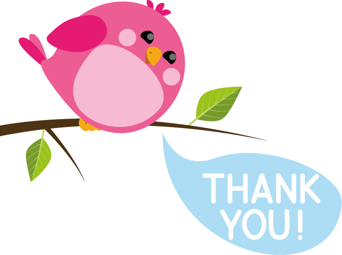 Thanks-birdy - Cute Thank You Message (685x512)