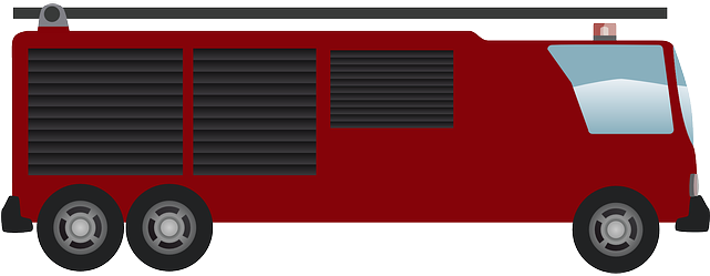 Emergency Fire Engine, Firemen, Van, Vehicle, Emergency - Fire Engine (640x320)