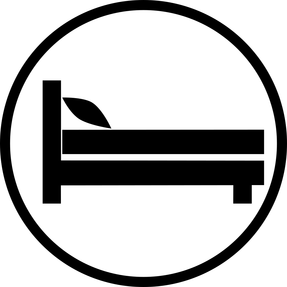 Bed Icon Png - Circle (980x980)