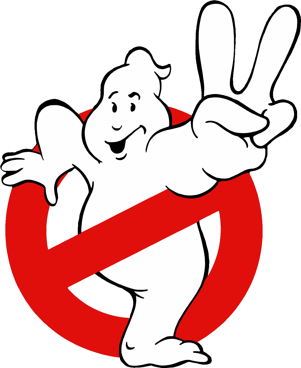 New Ghostbusters Ii White Facial Expression Mammal - Logotipo Dos Caça Fantasmas (1274x1570)