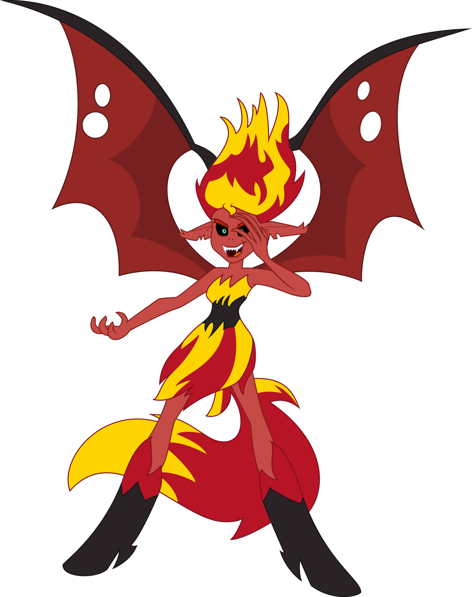 Sunset Satan By Luckysmores - Equestria Girls Sunset Shimmer Demon (1600x20...