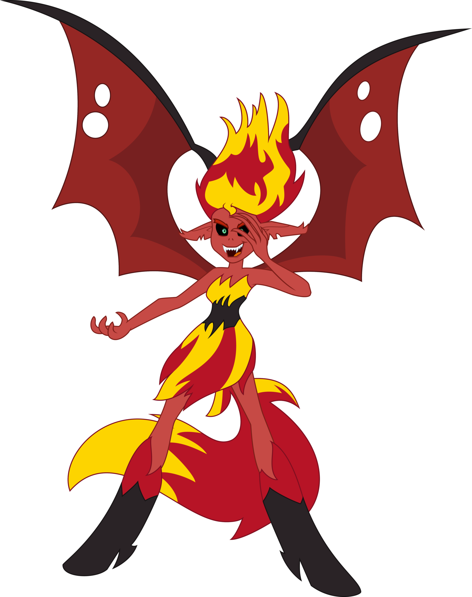 Sunset Satan By Luckysmores - Equestria Girls Sunset Shimmer Demon (1600x2024)